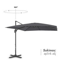Lauko skėtis su Solid padu ir užvalkalu Comfort Antracito