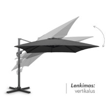 Outdoor umbrella (cover as a gift) Lounge Anthracite