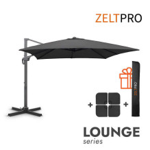 Outdoor umbrella with base (cover as a gift) Lounge Anthracite