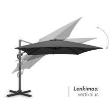 Outdoor umbrella with base (cover as a gift) Lounge Anthracite