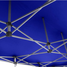 Shopping Tent 4x6 Blue Zeltpro PREMIUM+ with 4 walls, basket