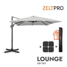 Outdoor umbrella with base (cover as a gift) Lounge Light Grey