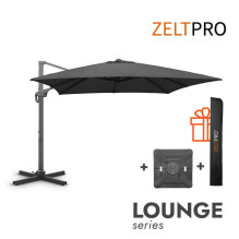 Outdoor umbrella with Solid base (cover included) Lounge Anthracite