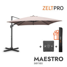 Outdoor umbrella with Solid base (cover included) Maestro Taupe