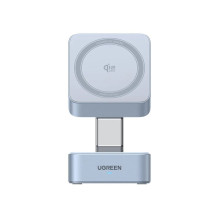 Ugreen Magnetic Charger 25W 2-in-1 55960B Wireless, Qi2.2 35W Gray