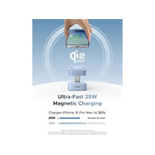 Ugreen Magnetic Charger 25W 2-in-1 55960B Wireless, Qi2.2 35W Gray
