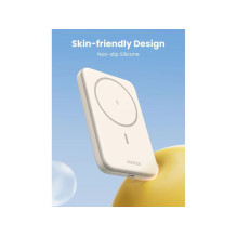Ugreen Magnetic Power Bank 5000mAh 25207 15W, Wireless, Beige Beige