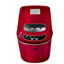 Nešiojamasis ledo kubelių gaminimo aparatas LIN ICE PRO-R12, raudonas