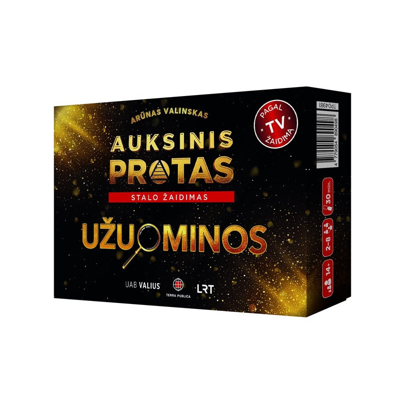 Stalo žaidimas Auksinis Protas "Užuominos"
