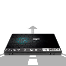 SSD - Silicon Power S55 480GB Serial ATA III TLC, juodas
