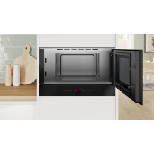 Bosch Serie 8 BFR7221B1 mikrobangų krosnelė, juoda, solo, įmontuojama, 21 l, 900 W Bosch Serie 8 BFR7221B1 mikrobangų krosnelė, juoda, solo, įmontuojama, 21 l, 900 W