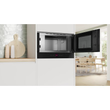 Bosch Serie 8 BFR7221B1 mikrobangų krosnelė, juoda, solo, įmontuojama, 21 l, 900 W Bosch Serie 8 BFR7221B1 mikrobangų krosnelė, juoda, solo, įmontuojama, 21 l, 900 W