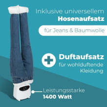 PROFICARE vertikalus drabužių garintuvas PROFICARE vertikalus drabužių garintuvas