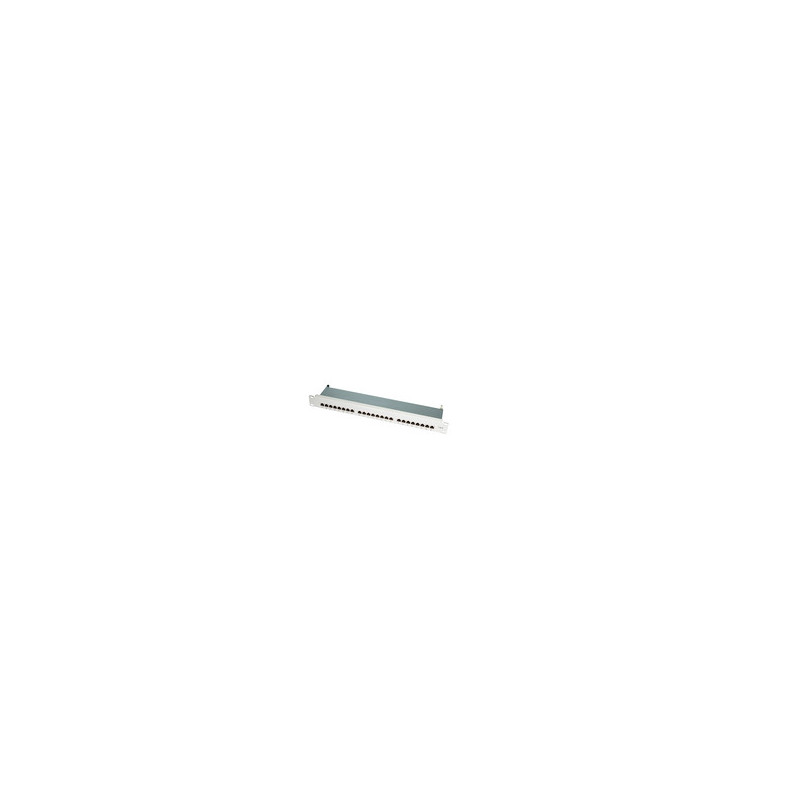 LOGILINK- Patch Panel 19''-mounting Cat.6 STP 24 ports grey