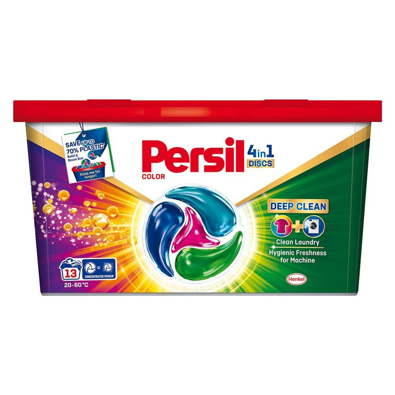 KAPSULĖS SKALB PERSIL DISCS COLOR 13VNT