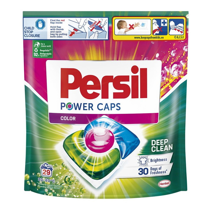 CAPS WASHI PERSIL POWER CAPS COLOR 29PCE