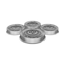 Electric Shaver Head - Philips HS740 Replacement Steel Heads, 4-Piece, Compatible Black