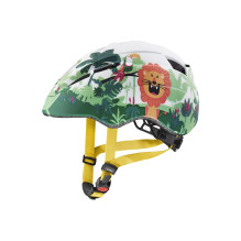 Vaikiška Dviračio Šalmas - Uvex Kid 2 CC Multicolour, 46-52 cm, Nuimamas Pamušalas, LED Suderinamas