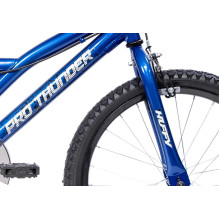 Vaikiškas Dviratis - HUFFY BMX HX Pro 20'' Plieninis Rėmas, Reguliuojama Sėdynė, Juoda / Mėlyna