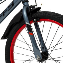 Vaikų Dviratis - HUFFY Pro Thunder 20" Plieninis Rėmas, Reguliuojama Sėdynė, Kaliperiniai Stabdžiai, Grafitas
