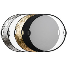 Lighting Modifier - Mitoya Round Reflector 5-In-1 80cm With Handles Silver / Gold / White / Black