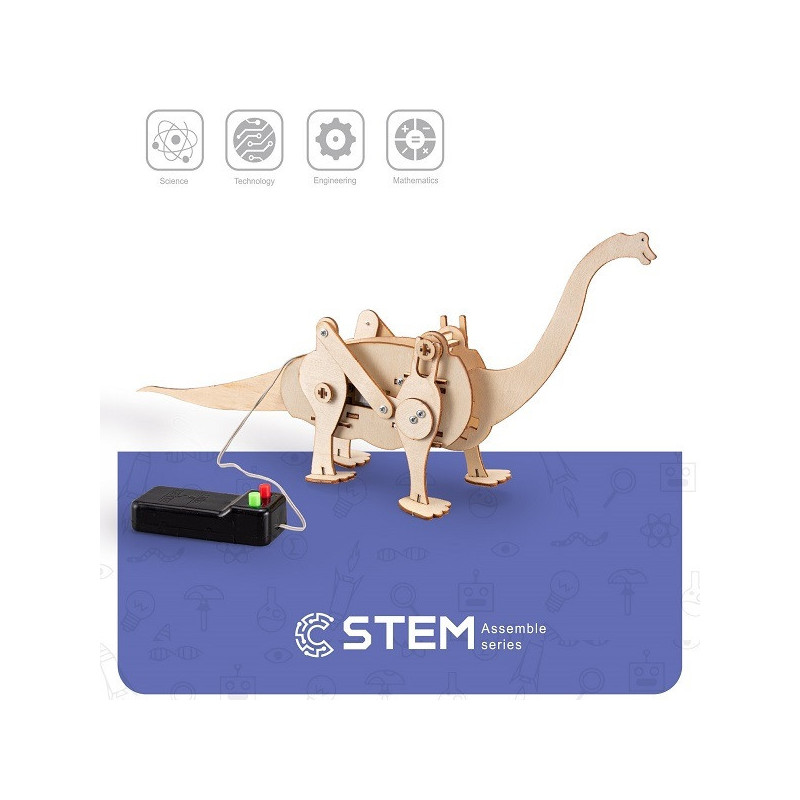 Medinis konstruktorius "Vaikščiojantis dinozauras", mokomasis modelis
