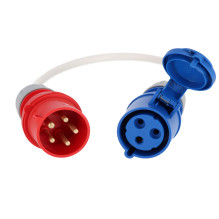 3-phase adapter with 1-phase plug 3-phase adapter with 1-phase plug