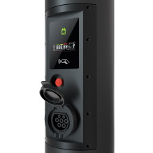įkrovimo stotelė EcoPillar 2x22kW su OCPP protokolu, valdymu Wi-fi