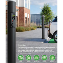 įkrovimo stotelė EcoPillar 2x22kW su OCPP protokolu, valdymu Wi-fi