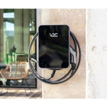 V2C Trydan charging station 22kW with display, 3-phase, Type 2 cable (10m), dynamic balancing