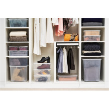Storage box Rotho Lona, 50 l, transparent Storage box Rotho Lona, 50 l, transparent