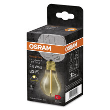 Lemputė Osram LED, A60, E27, 1.8W, 80LM, 2700K Lemputė Osram LED, A60, E27, 1.8W, 80LM, 2700K