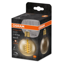 LEMPUTĖ OSRAM LED, G80, E27, 7W, 600LM, 2200K, DIM LEMPUTĖ OSRAM LED, G80, E27, 7W, 600LM, 2200K, DIM