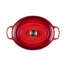 Cookware - Le Creuset Signature Frying Pan 8.9L Oval Enameled Cast Iron Cherry Red Cookware - Le Creuset Signature Frying Pan 8.9L Oval Enameled Cast Iron Cherry Red