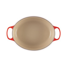 Cookware - Le Creuset Signature Frying Pan 8.9L Oval Enameled Cast Iron Cherry Red Cookware - Le Creuset Signature Frying Pan 8.9L Oval Enameled Cast Iron Cherry Red