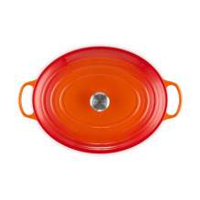 Kitchenware Set - Le Creuset Signature Frying Pan 40cm 13.9L Enameled Cast Iron Red
