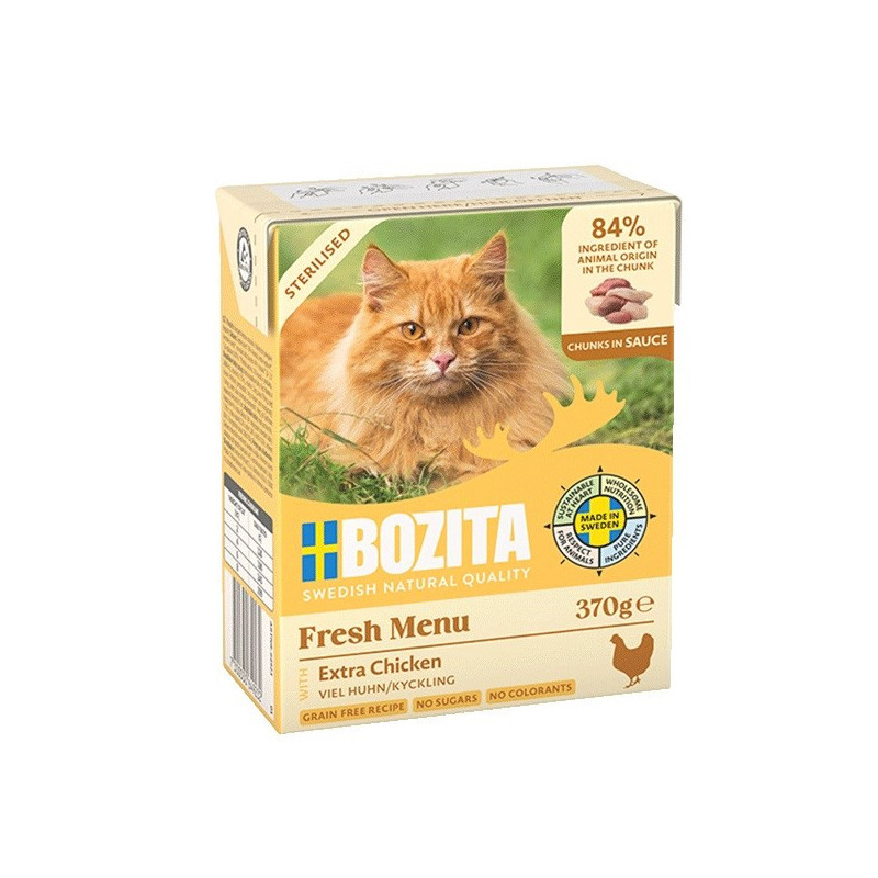 BOZITA Fresh Menu Sterilised Extra Chicken - wet cat food - 370g
