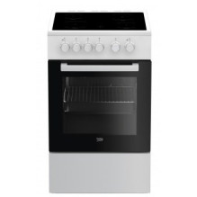 Beko FSS57000GW viryklė Laisvai pastatoma viryklė Keraminė juoda, balta A