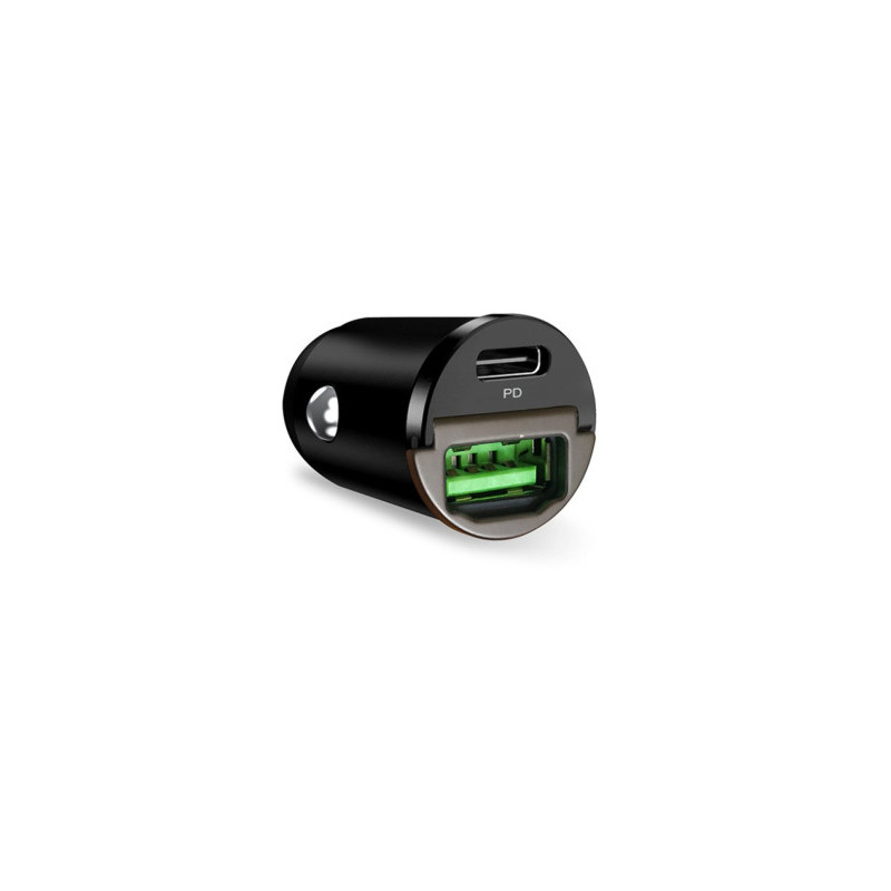 Auto Lādētājs Puro Bullet Mini USB-C USB-A 30W