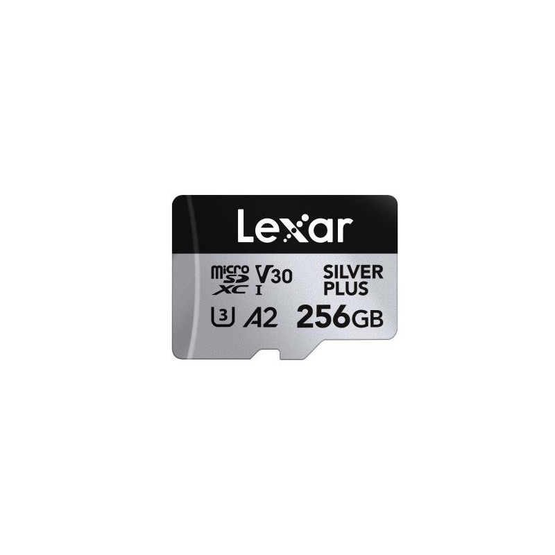 Lexar 256GB microSDXC Professional SILVER Plus UHS-I A2 V30 U3 4K