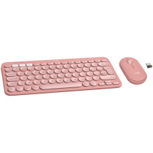 LOGITECH Pebble 2 Bluetooth klaviatūros rinkinys – rožinė (TONAL ROSE) – JAV tarptautinė