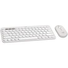 LOGITECH Pebble 2 Bluetooth klaviatūros rinkinys – TONALIAI BALTA – JAV TARPTAUTINĖ