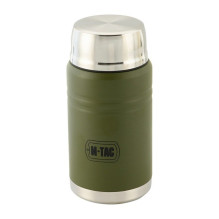Termosas - M-Tac UN-R02-750A 750ml Neperšlampamas su Šaukštu Alyvų Žalia
