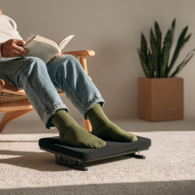 Maclean MC-460 Ergonomic Footrest Leg Foot Rest Infinitely Adjustable Angle Under Desk Removable Cushion Cushioned Maclean MC-460 Ergonomic Footrest Leg Foot Rest Infinitely Adjustable Angle Under Desk Removable Cushion Cushioned