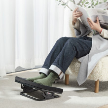 Maclean MC-460 Ergonomic Footrest Leg Foot Rest Infinitely Adjustable Angle Under Desk Removable Cushion Cushioned Maclean MC-460 Ergonomic Footrest Leg Foot Rest Infinitely Adjustable Angle Under Desk Removable Cushion Cushioned