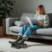 Maclean MC-460 Ergonomic Footrest Leg Foot Rest Infinitely Adjustable Angle Under Desk Removable Cushion Cushioned Maclean MC-460 Ergonomic Footrest Leg Foot Rest Infinitely Adjustable Angle Under Desk Removable Cushion Cushioned