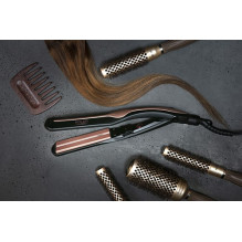 Adler AD 2318 hair styling tool Straightening iron Warm Black, Coral 120 W