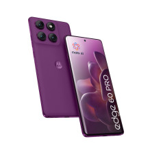 „Motorola edge 60 pro“ 16,9 cm (6,67 colio) dviejų SIM kortelių „Android 15“ 5G USB C tipo 12 GB 512 GB 6000 mAh violeti