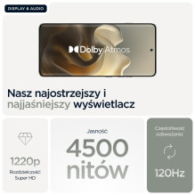 „Motorola edge 60 pro“ 16,9 cm (6,67 colio) dviejų SIM kortelių „Android 15“ 5G USB C tipo 12 GB 512 GB 6000 mAh pilkas
