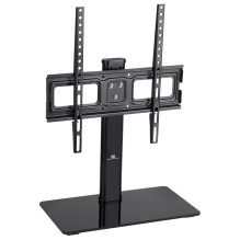 Maclean MC-450 Universal TV Stand for TV Cabinet max. 40kg, max. VESA 400x400 32-65" Tempered Glass Base 3-Level He Maclean MC-450 Universal TV Stand for TV Cabinet max. 40kg, max. VESA 400x400 32-65" Tempered Glass Base 3-Level He